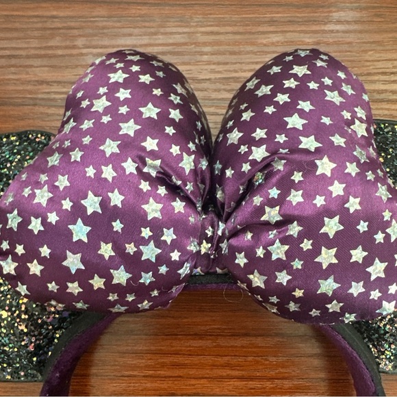 Disney Parks 2020 Minnie Ears Headband Midnight Magic Sparkle Celestial EUC - Picture 3 of 10